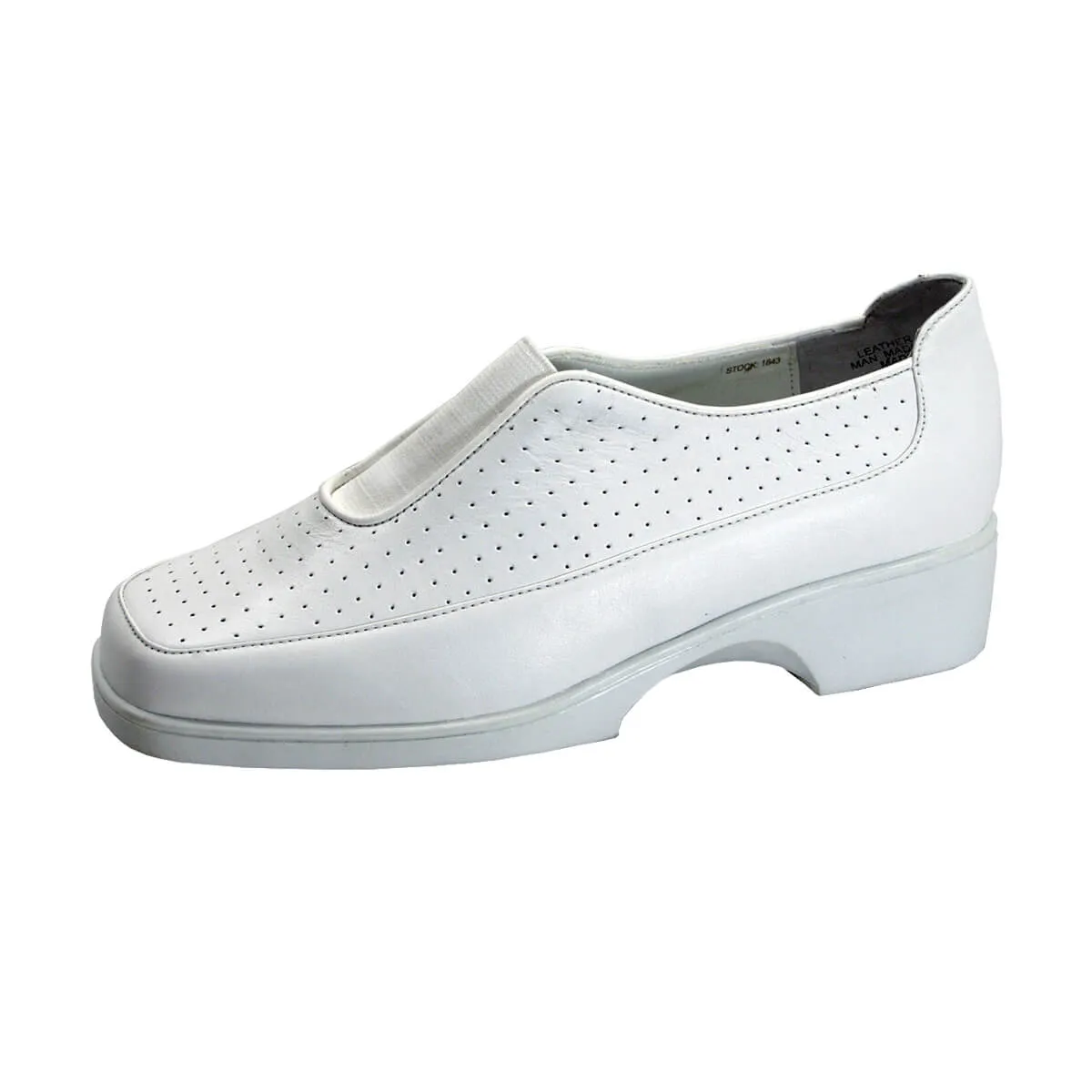 24 HOUR COMFORT Tatum Women's Wide Width Leather Slip-On Shoes