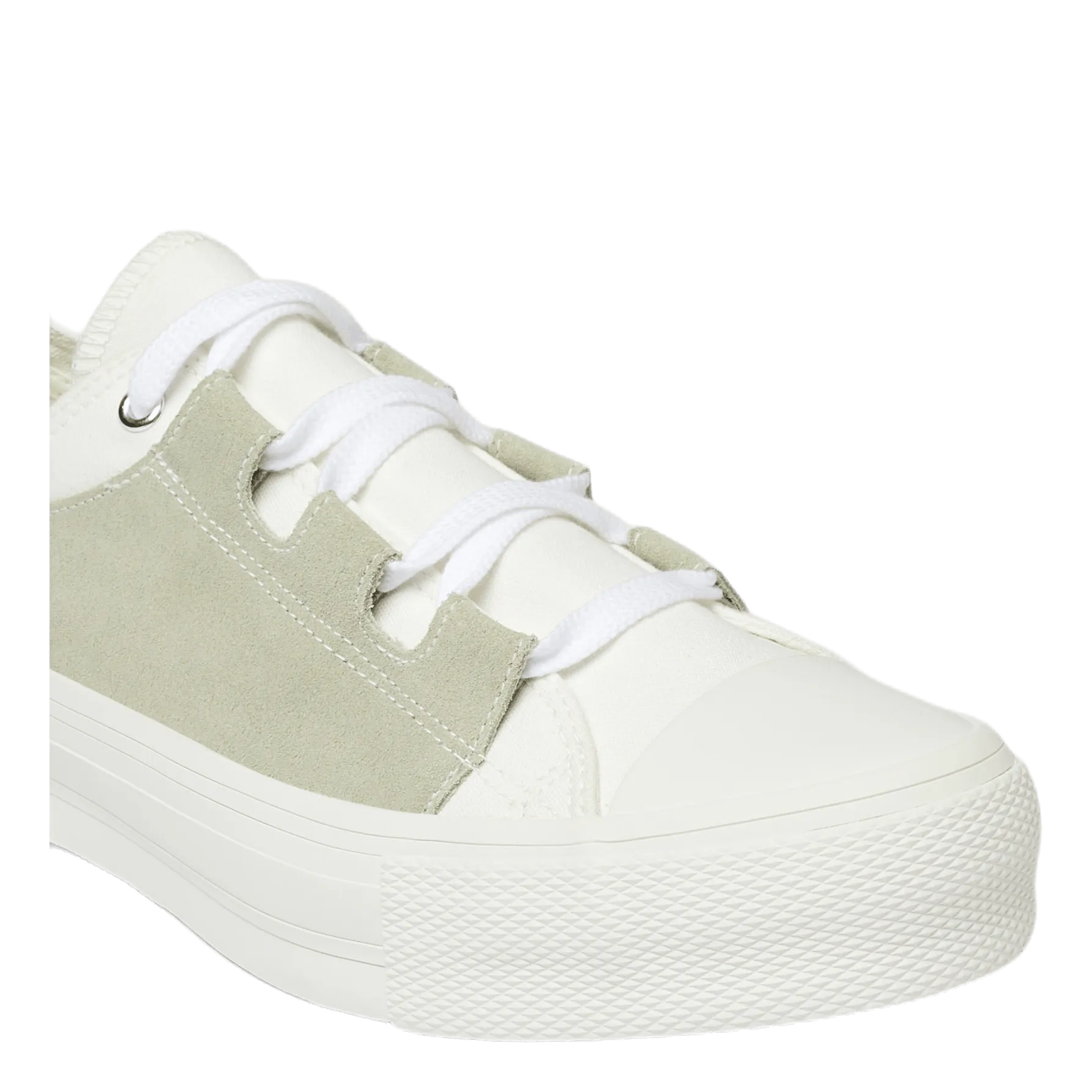 Asymmetric Ghillie Sneaker White