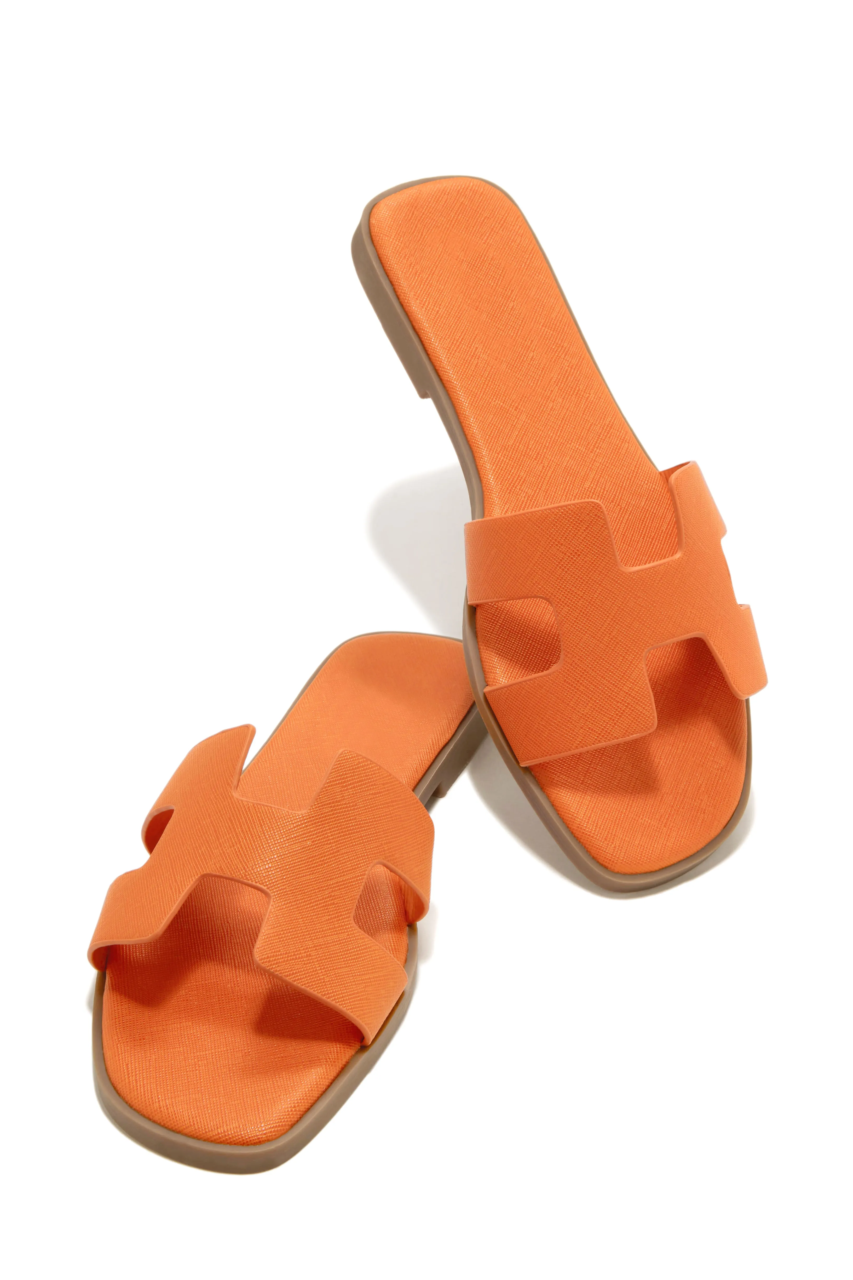 Bianka Slip On Sandals - Orange