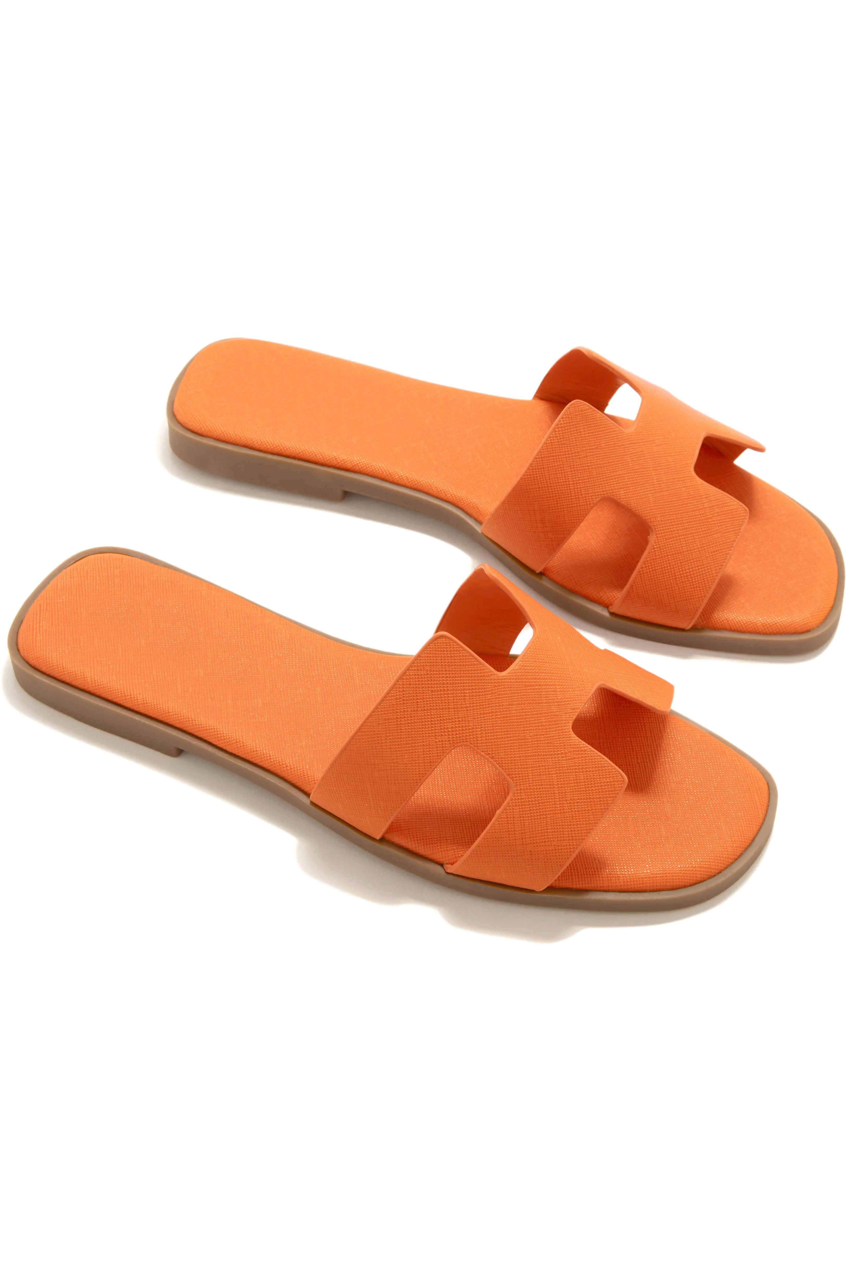 Bianka Slip On Sandals - Orange