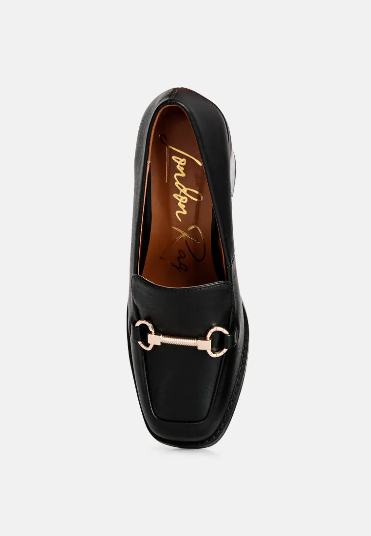 Boss Fav Classic Block Heel Loafers