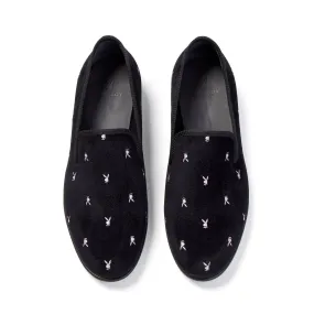 Duke   Dexter Velvet Mini Rabbit Head Loafers