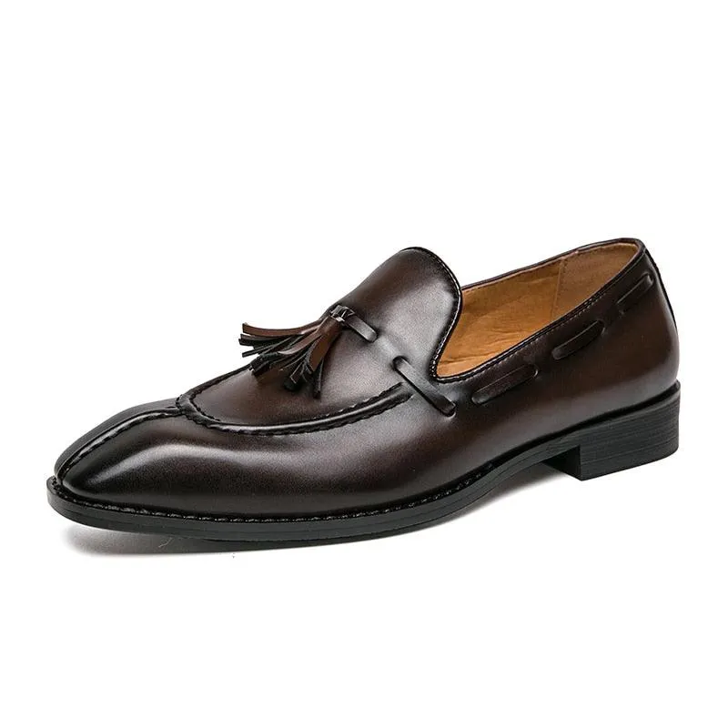 Formal Men Loafers With Tassels - Men Shoes