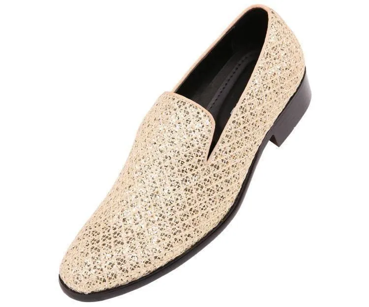 Gold Men's Fashion Design Shoes Luxury Slip-On Loafer