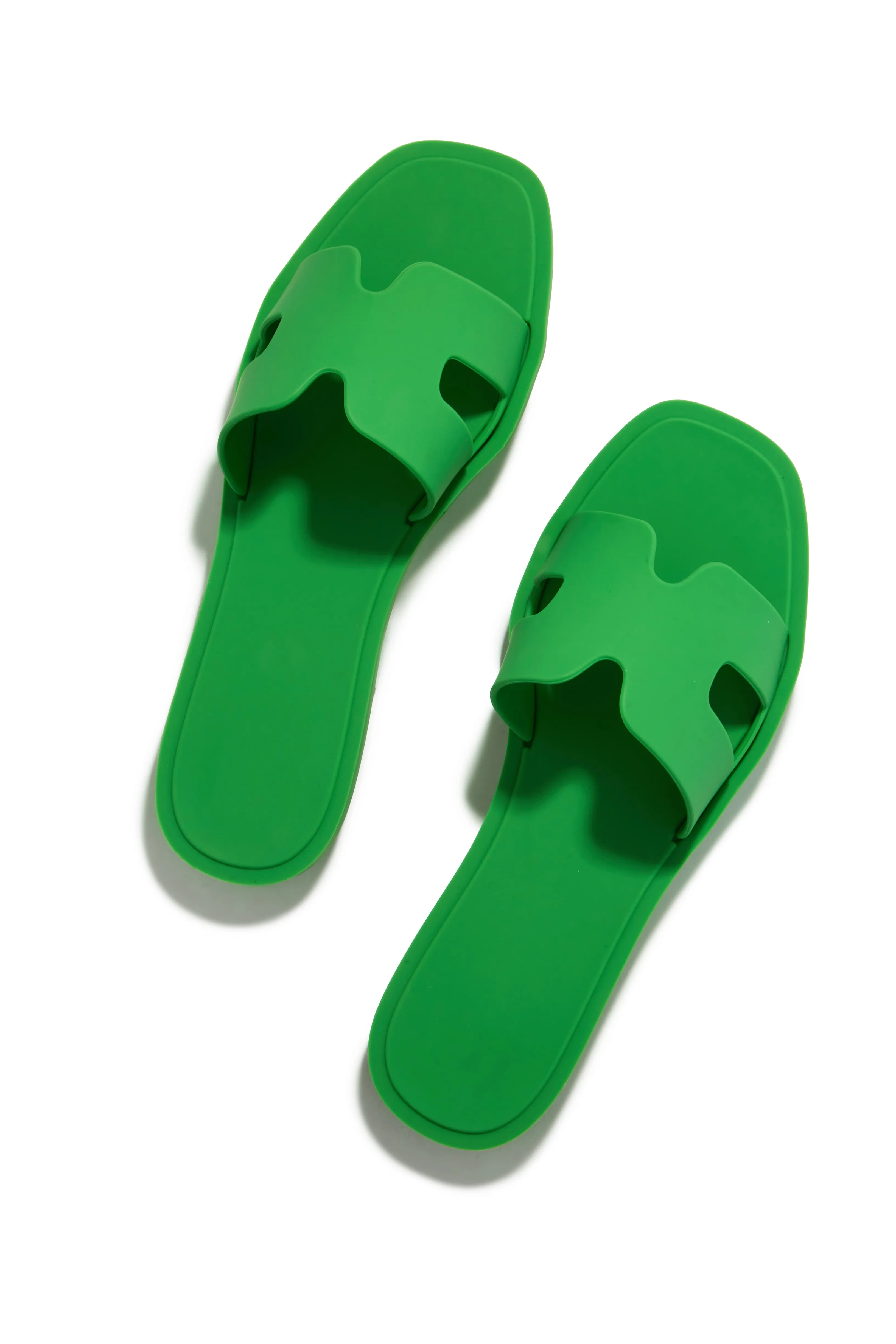 Kaylee Jelly Slip On Sandals - Green