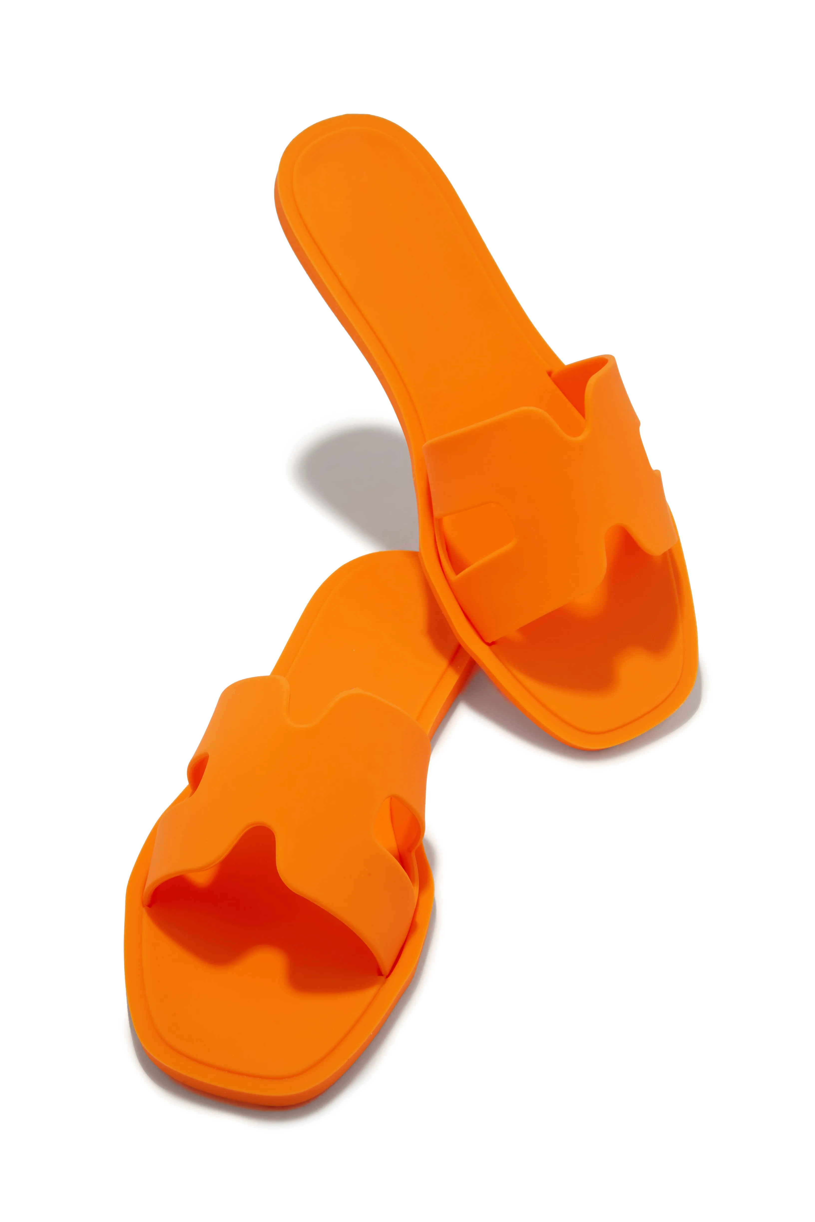 Kaylee Jelly Slip On Sandals - Orange