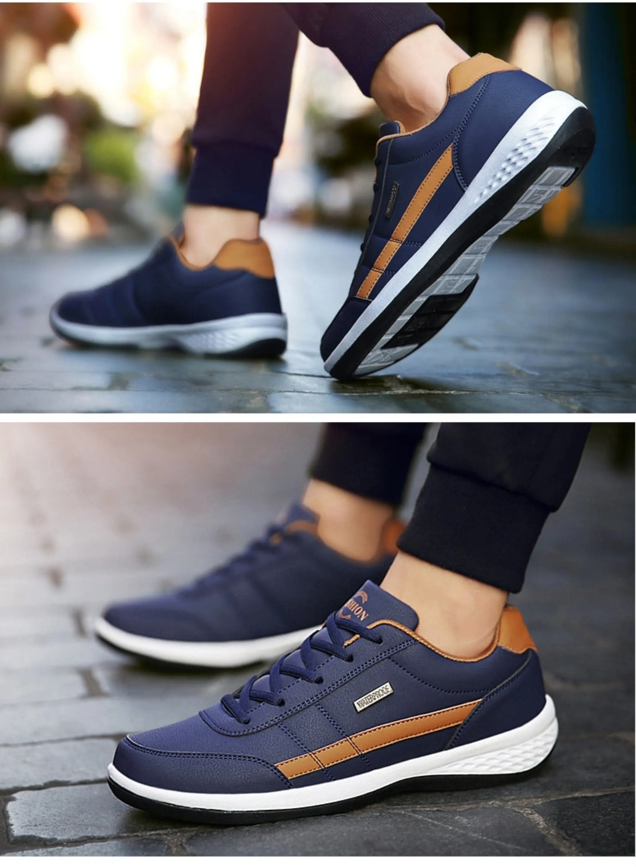 Low Top Breathable Men Sneakers