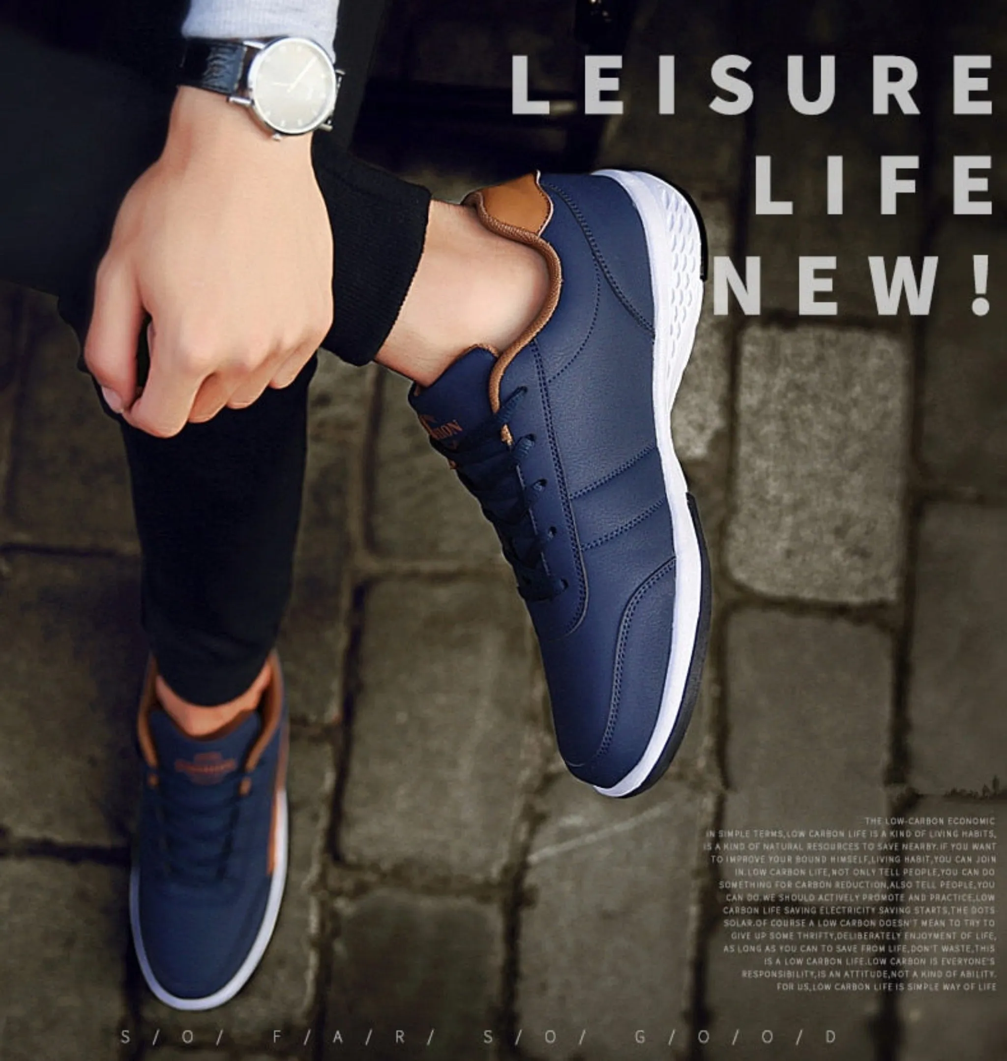 Low Top Breathable Men Sneakers