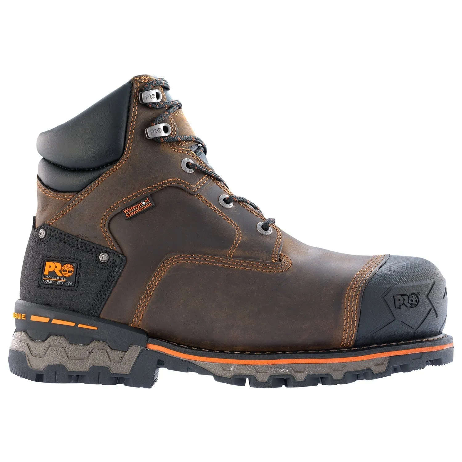 Men's Boondock 6" Composite Toe Waterproof Work Boot - Brown