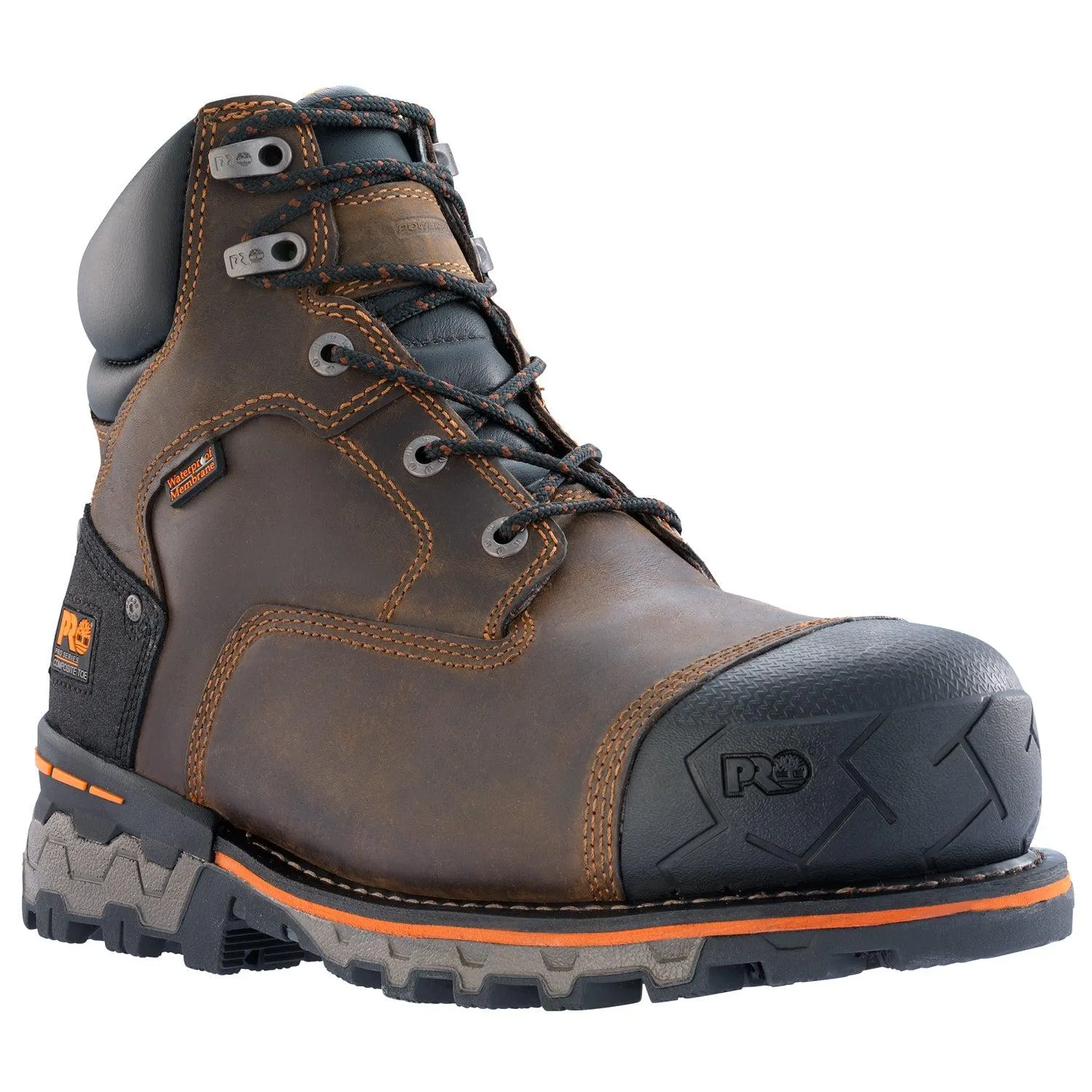 Men's Boondock 6" Composite Toe Waterproof Work Boot - Brown