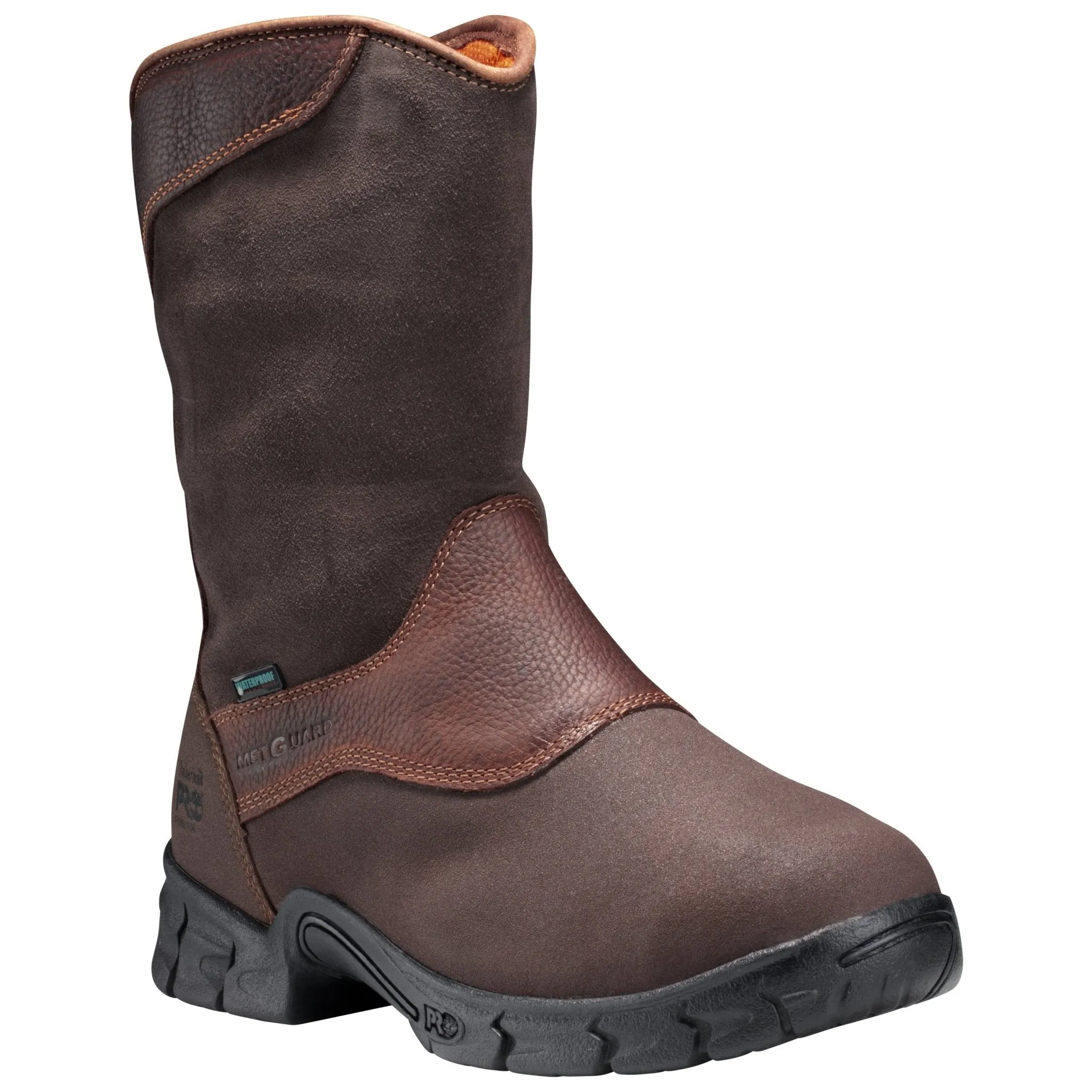 Men's Excave Met Guard Steel Toe Waterproof Work Boot - Brown