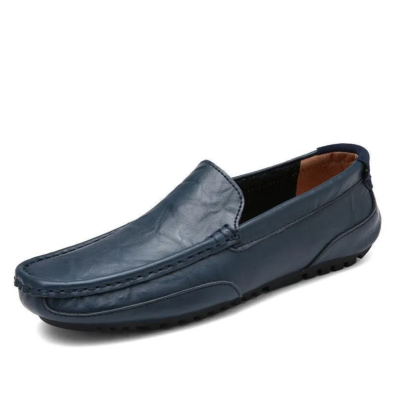 Men’s Slip-On Formal Loafers - Comfortable Genuine Leather