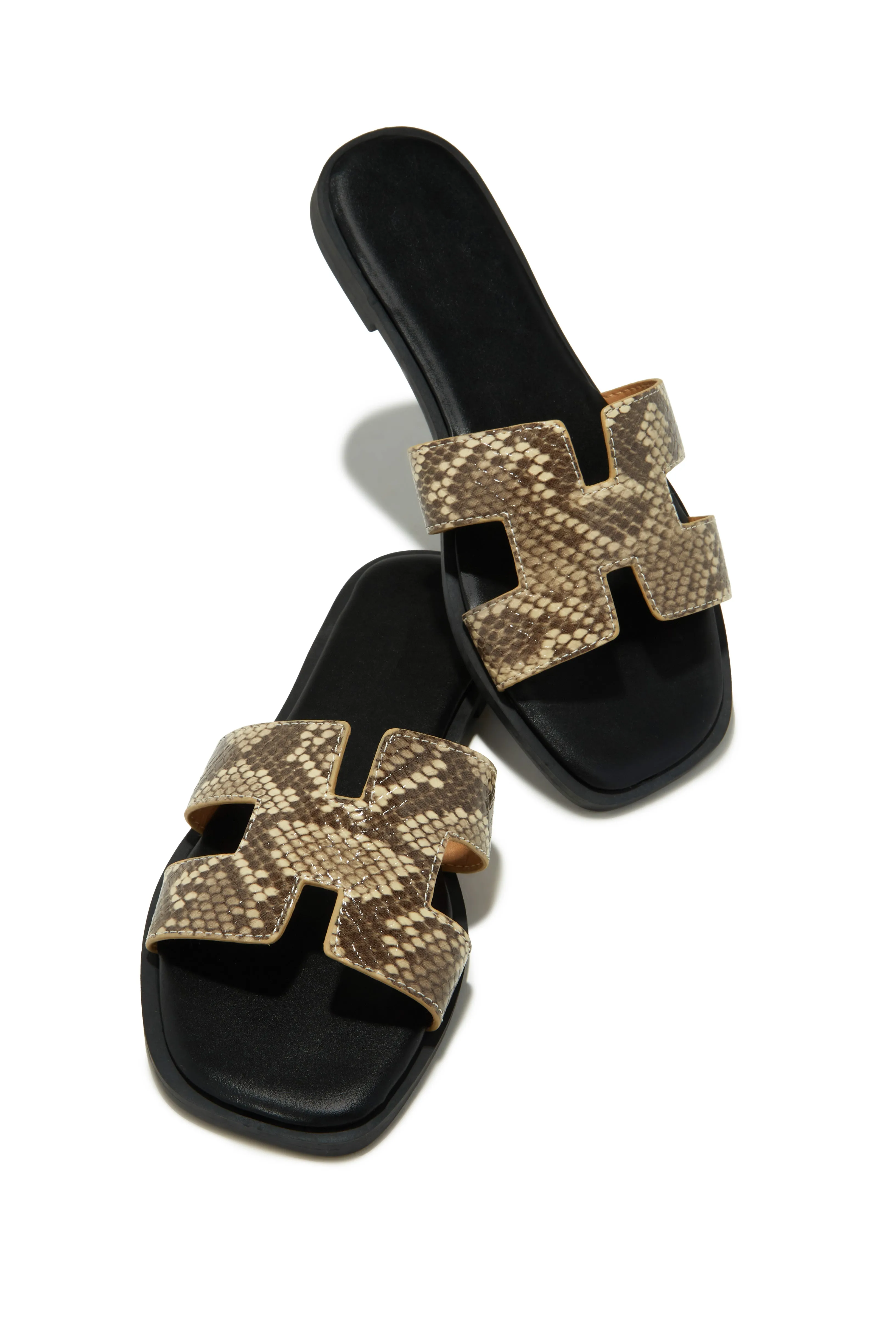 Miraya Slip On Sandals - Snake