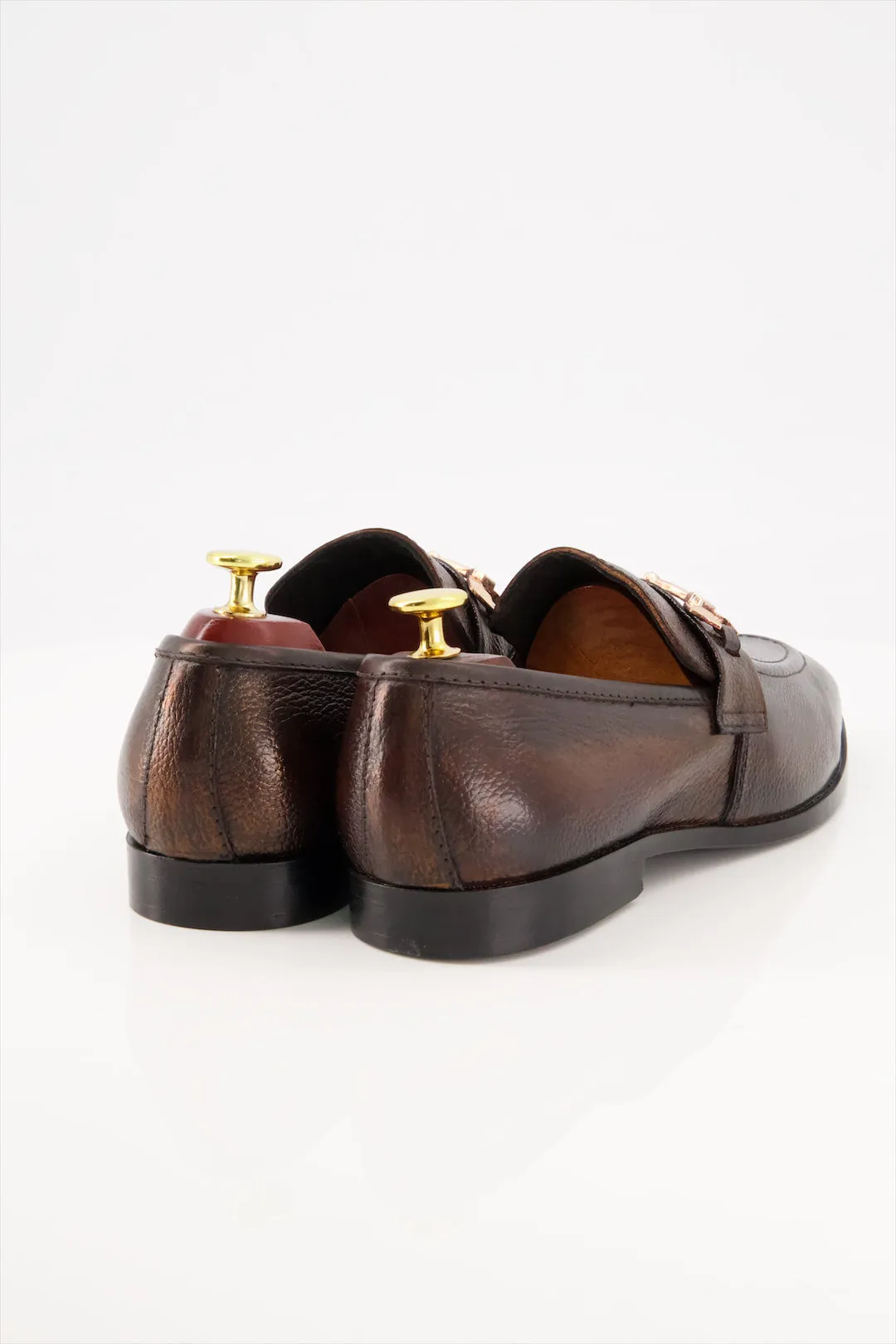 Monarch Buckle Loafers - Premium Leather Dress Shoes