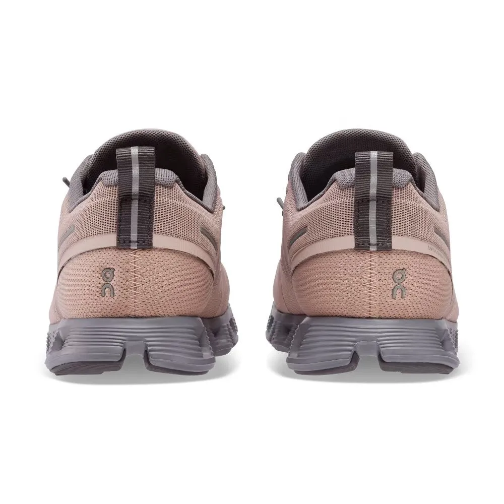 On Women's Cloud 5 Waterproof - Rose/Fossil