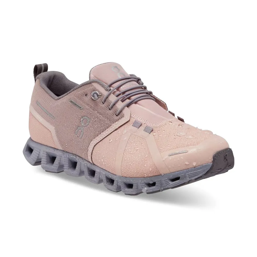 On Women's Cloud 5 Waterproof - Rose/Fossil