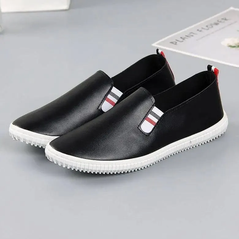 Pu Leather  Slip On Flat