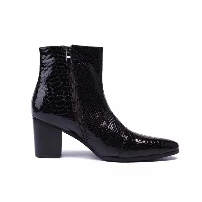 Stylish High Heel Chelsea Boots