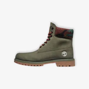 Timberland 6in Waterproof Boot Dark Green Nubuck W Camo A2KC5