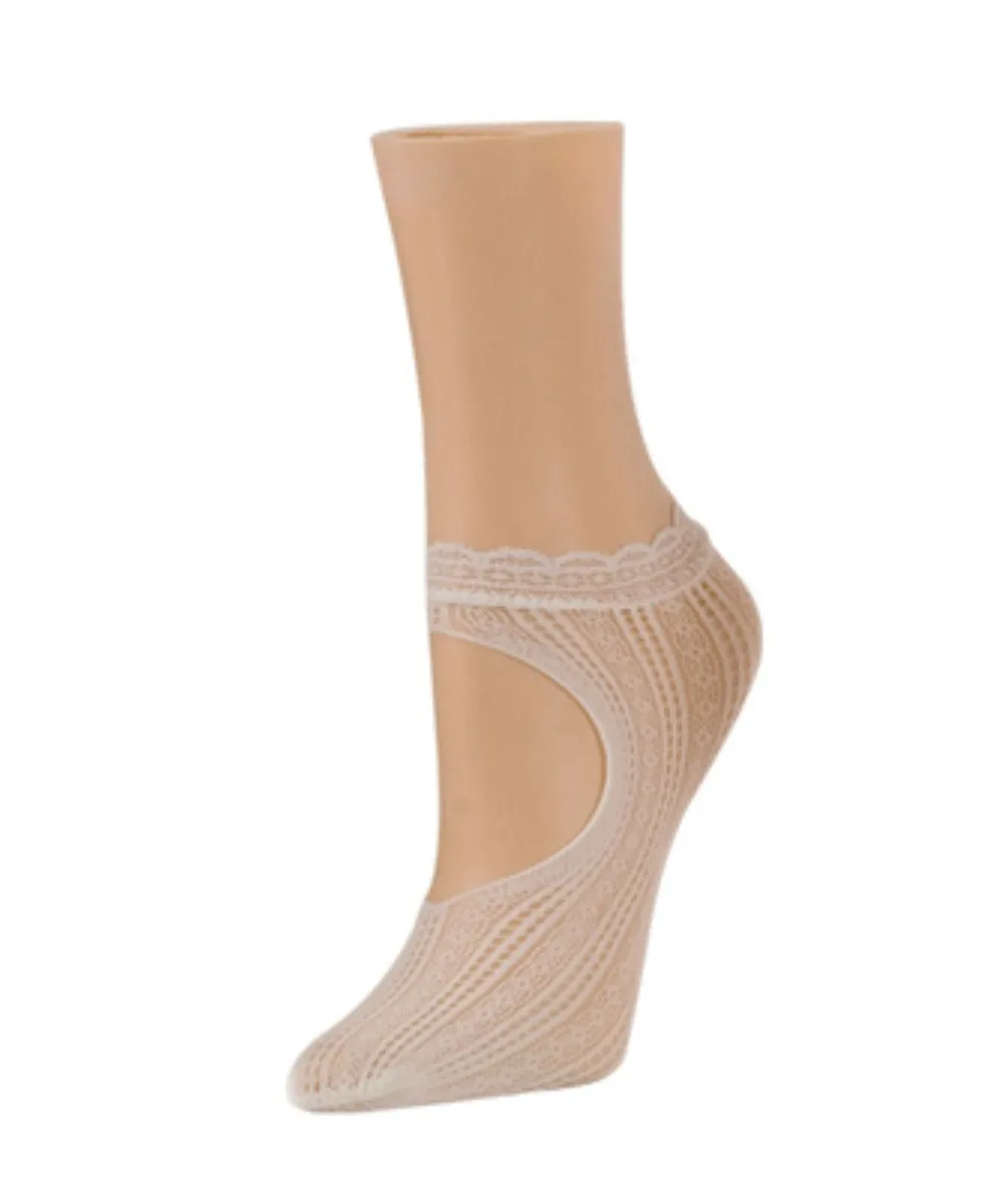 Women's Du-O Net Delicate Lace Loafer Socks