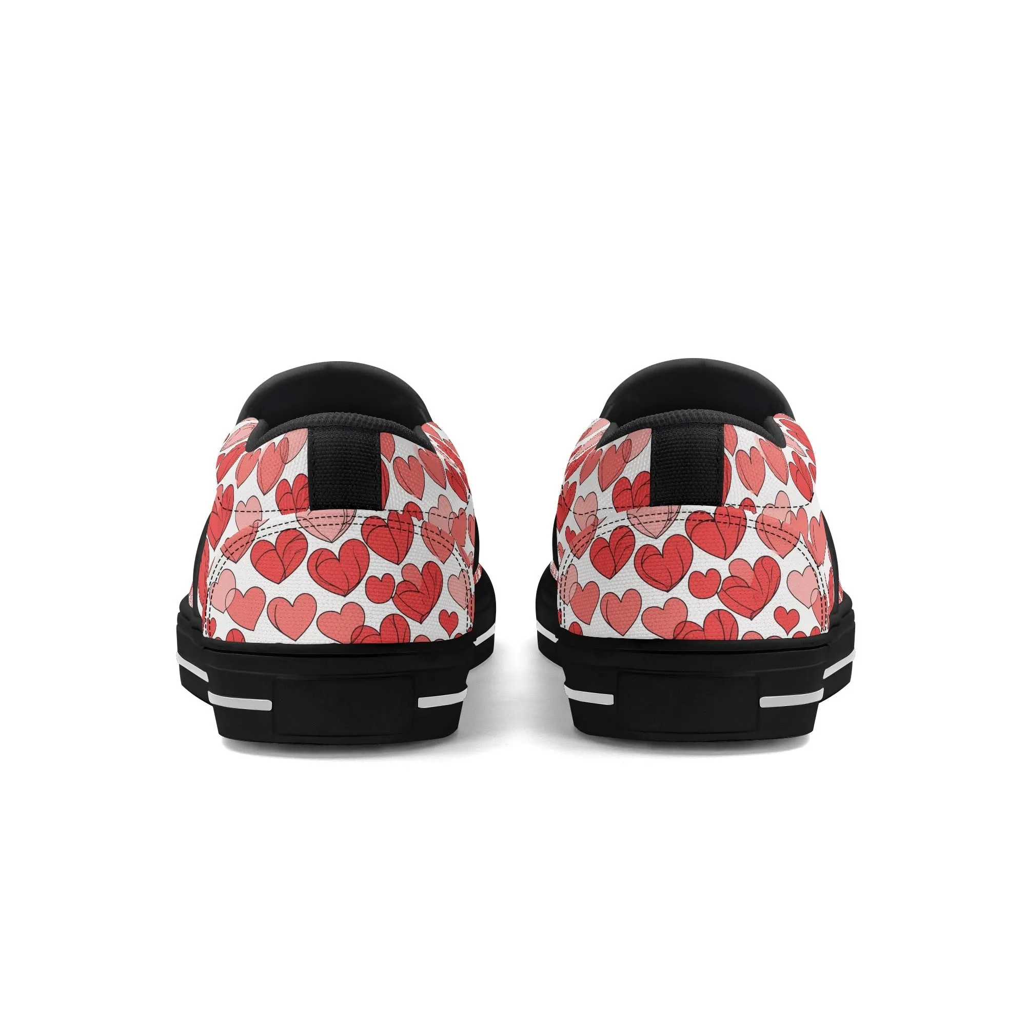 Womens Little Hearts Rubber Slip On Shoes